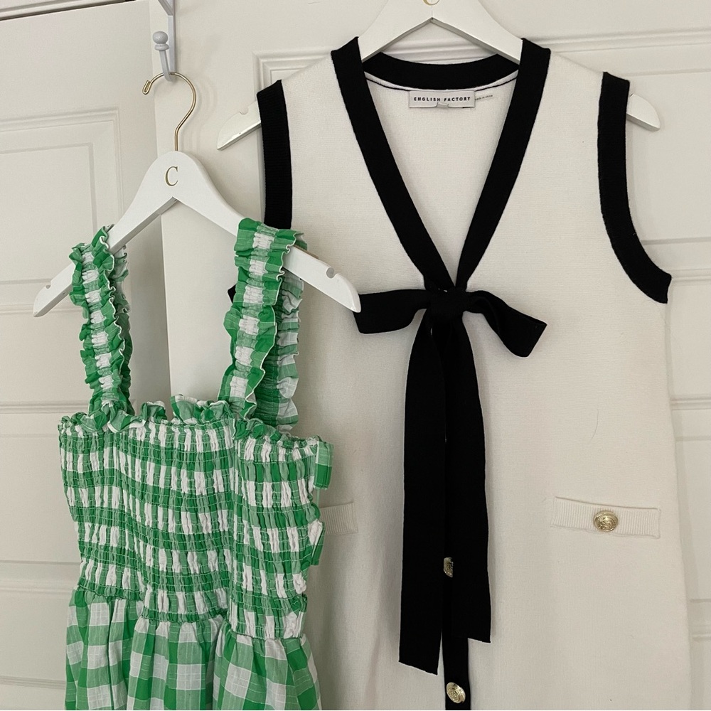 TWO English Factory Dresses / Sz XS